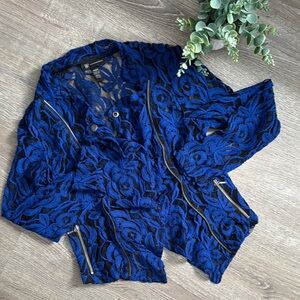 INC International Concepts Blue Lace Jacket
